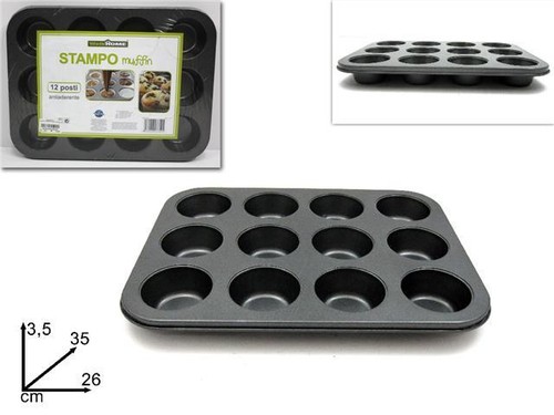 Teglia stampo muffin cupcake - teglia,